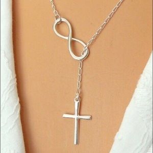 New 925 sterling silver Infinity Cross Nec…